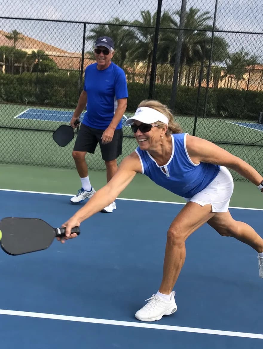 Pickleball om lørdagen